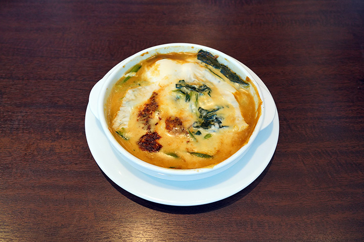 なすとほうれん草のカレードリア（ライス150g・ポークソース）