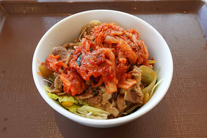 キムチ牛丼ライト（並盛）