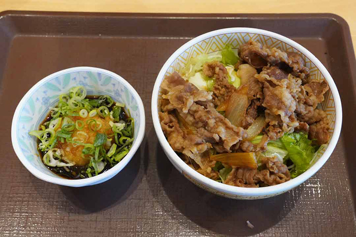 鬼おろしポン酢牛丼ライト（並盛）